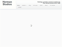 Tablet Screenshot of hermanstudios.com